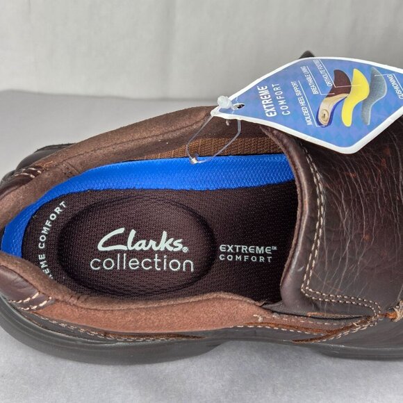 NWT Clarks Men\'s Bradley Free Slip-On Tan Leather Loafers main image 8